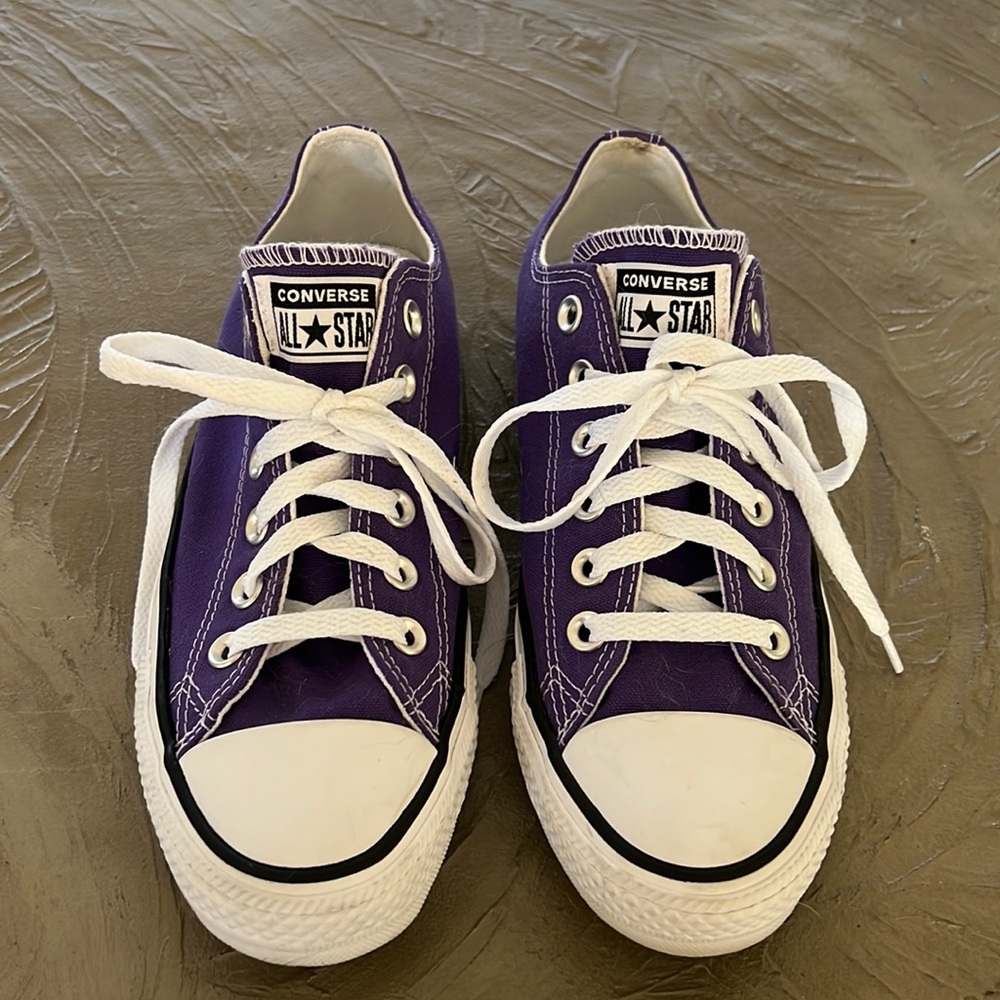 Purple Converse All Star Sneakers Unisex Womens 7.5 Mens 5.5